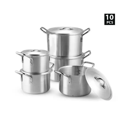 10 Pieces of Aluminium Cooking Pot