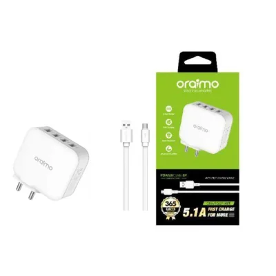 100 PCS Oraimo 5.1A Fast Charging Charger